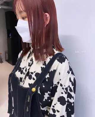 ミディアム カラー マンツーマン半個室 tamuraのヘアスタイル