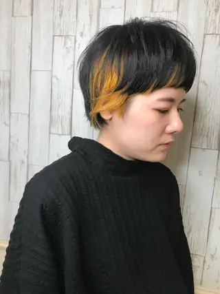 ショート カラー デザインカラー🎨 下北沢 / 磯部のヘアスタイル