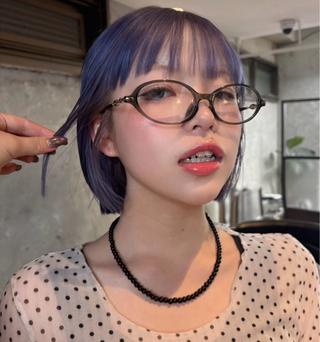 ショート Cocona 🦤 /ブリーチ/デザインのヘアスタイル