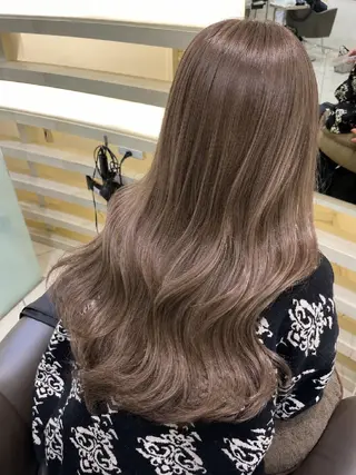 ロング カラー 艶髪/似合わせ/ ブリーチなし🫧のヘアスタイル