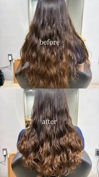 ロング パーマ 🎀持ちのいいパーマ 🎀mikihoのヘアスタイル