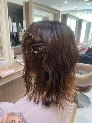 ショート ヘアアレンジ 韓国ヘアメイク🎀/ 縮毛矯正✨山本媛香のヘアスタイル