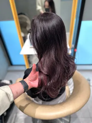 セミロング カラー 《髪質改善✖️オリー ブ🧸》小嶋拓也のヘアスタイル
