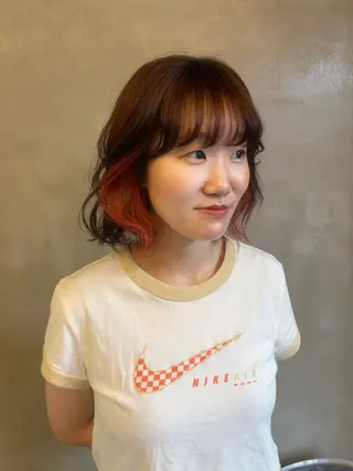 ショート カラー 長代 結日香のヘアスタイル