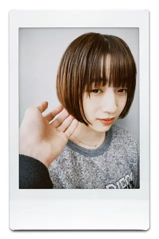 セミロング カラー ヘアアレンジ ボブパーマコテ巻き風 パーマNo1深江秀平のヘアスタイル
