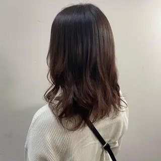 ミディアム カラー 清村 和音のヘアスタイル