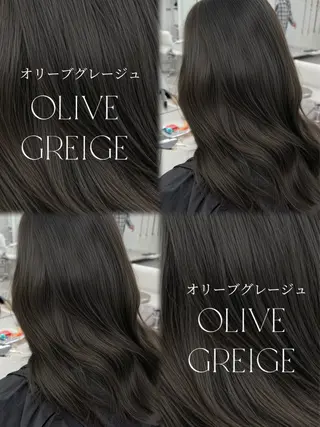 セミロング 割れない顔まわり× 小顔補正レイヤー難波のヘアスタイル