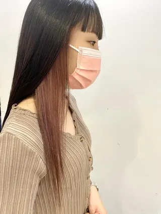 ロング カラー レイヤーカット 赤み消し　店長/大和のヘアスタイル