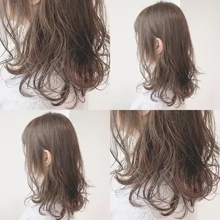 ミディアム カラー パーマ ヘアアレンジ メンズ キッズ 上品＆韓国風 🥀海心🥀のヘアスタイル