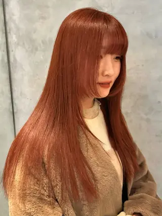 ミディアム カラー ヘアアレンジ レイヤー×ベージュ ×暖色🩷AINAのヘアスタイル
