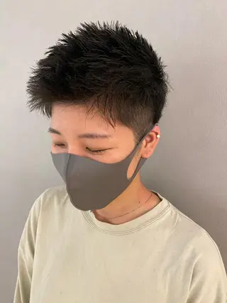 ショート unopulir 景山 凌のヘアスタイル