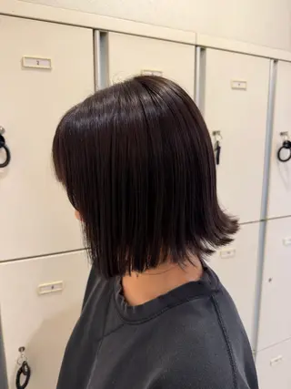 ショート ツヤ重視 ワンカラー🫧Mioのヘアスタイル