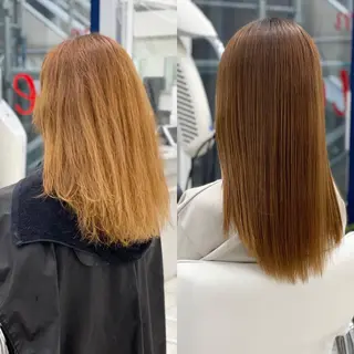 ロング カラー パーマ ショート特化 💐川崎希💐のヘアスタイル