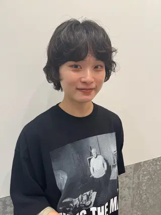 ショート パーマ センスをお届けします 大谷将生infpのヘアスタイル