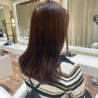 ミディアム カラー ハイライトカラー/ 艶カラー/ 徳川のヘアスタイル