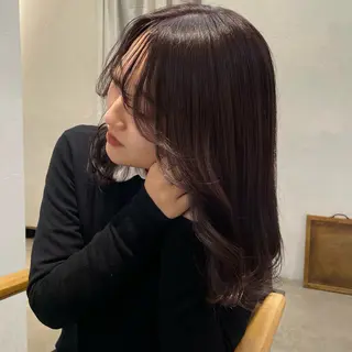 ミディアム 盛れる透明感カラー momokaのヘアスタイル