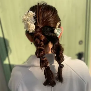 セミロング ヘアアレンジ 大谷若葉/ ヘアーレクスアリーのヘアスタイル