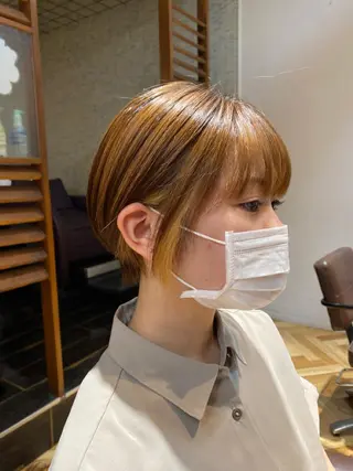 ショート カラー 美髪改善・レイヤー tadasuke⭐️のヘアスタイル
