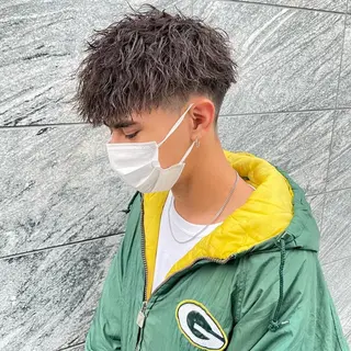 ショート カラー パーマ メンズ 【メンズサロン】 BLUCK 横浜のヘアスタイル