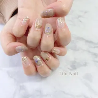 ネイル モチの良さ◉ フィルインネイル♡のネイルデザイン