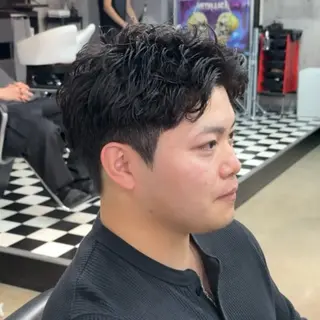 ショート パーマ ヘアアレンジ メンズ MENIN メンズ サロン 望月 涼太のヘアスタイル