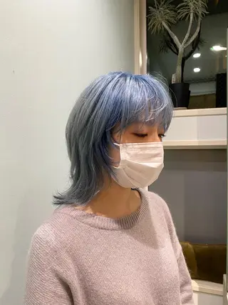 ショート カラー 美髪ストレート 川本雄己のヘアスタイル
