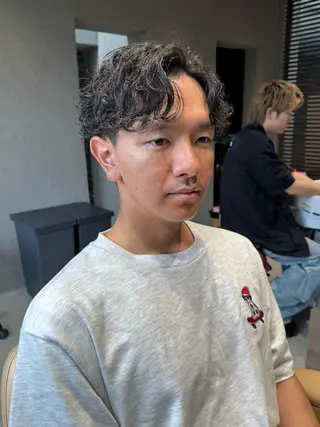 パーマ メンズ メンズカットパーマ 伊藤瑠星のヘアスタイル