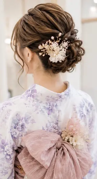 ミディアム ヘアアレンジ MODE K’ｓ西宮 JR西宮のヘアスタイル