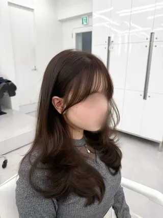 ロング カラー 韓国ガーリーヘア🎀 Sayaka🤍のヘアスタイル