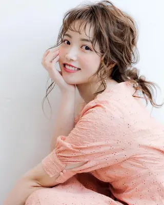 セミロング カラー ヘアアレンジ Luxbe hakataのヘアスタイル