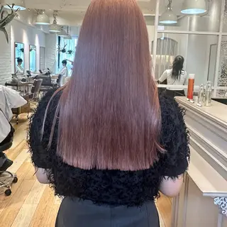 ロング カラー 縮毛/透明感カラー Mariamu🫧のヘアスタイル