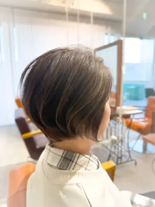 ショート カラー 桃井 達哉のヘアスタイル