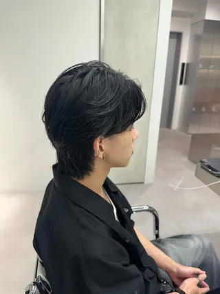 ミディアム パーマ メンズ ASUKA/メンズ パーマ特化/千歳烏山のヘアスタイル