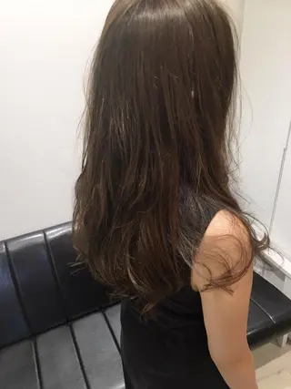 ロング カラー パーマ 田室　和幸 河原町のヘアスタイル