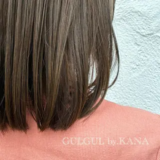 セミロング カラー 🪞Kana｜透明感 カラー × 髪質改善のヘアスタイル