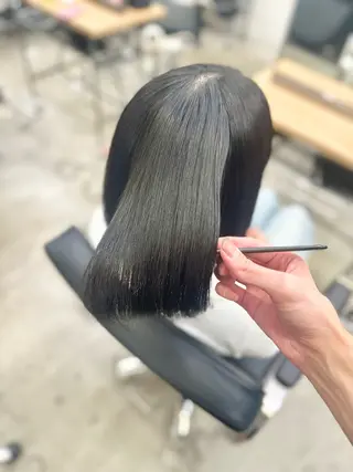 ミディアム パーマ 縮毛矯正✨ストカール ✨髪質改善✨山下のヘアスタイル