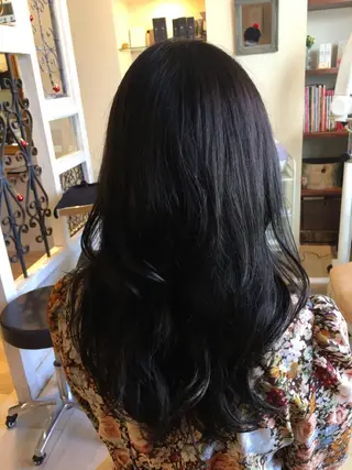 セミロング カラー plaatje 義見のヘアスタイル