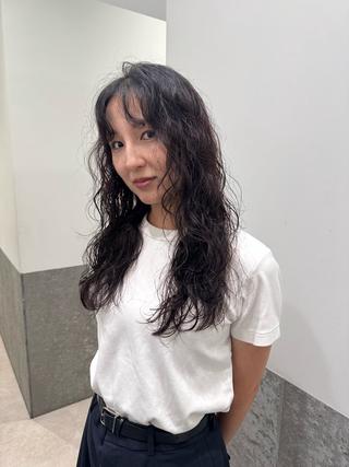 ロング パーマ センスをお届けします 大谷将生infpのヘアスタイル