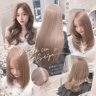 ロング カラー SAKURA🫧 ハイトーンのヘアスタイル