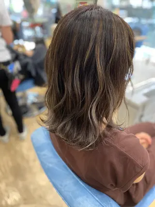 ミディアム カラー ヘアアレンジ 松井 敬太郎のヘアスタイル