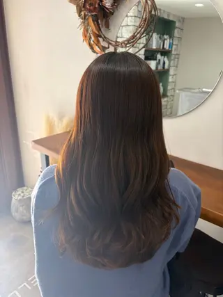 ロング カラー LABO. 門屋和香那のヘアスタイル
