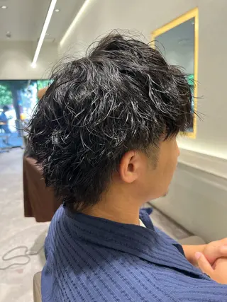 パーマ メンズ 吉見 涼のヘアスタイル