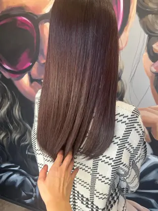 ミディアム カラー パーマ ヘアアレンジ メンズ キッズ ネイル マツエク・マツパ アイブロウ 久木原 ゆりのヘアスタイル