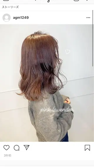 セミロング カラー ヘアアレンジ メンズ Amelie yunのヘアスタイル