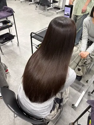 ロング カラー 韓国っぽ×透け感🪽 Fumi 🤍のヘアスタイル