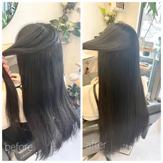 ロング 髪質改善で 憧れの潤艶美髪にのヘアスタイル