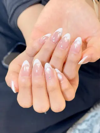 ネイル YumiNail 長さだし&ハンドケアのネイルデザイン