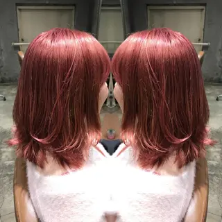 ミディアム カラー パーマ ヘアアレンジ メンズ キッズ ネイル マツエク・マツパ サロンドミルク 渋谷高比良のヘアスタイル