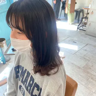 ミディアム 🍒マツダ エナ‎🤍のヘアスタイル