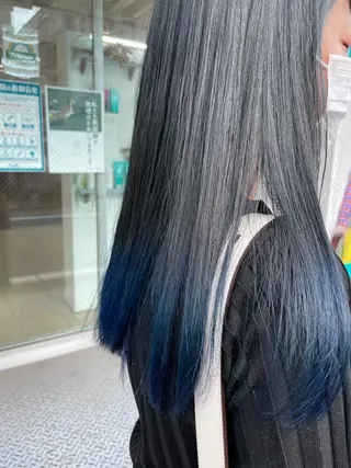 セミロング 店長福島成美/髪質 改善縮毛矯正/カラーのヘアスタイル